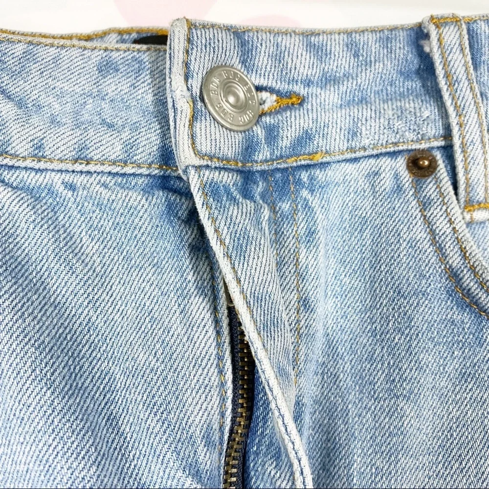 Urban Outfitters BDG Light Wash Distressed Denim Mini Skirt S